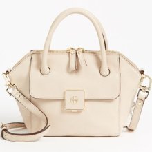 Tory Burch 'Clara - Mini' Leather Crossbody Bag Creamy Almond