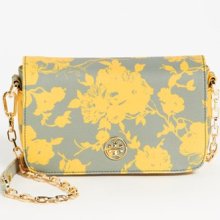 Tory Burch 'Robinson - Mini' Print Leather Adjustable Crossbody Bag Daisy Multi