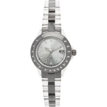 TOYWATCH Clear Acrylic Gunmetal Plasteramic Watch - Jewelry