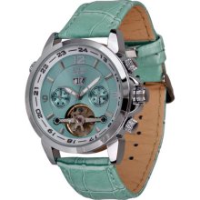Trias Trendy Turquoise Blue Automatic Watch Model Aerostar, Ã˜42 Mm Or 1.65 Inch