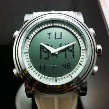 U.s Military Lcd Digital Analog Sport Army Mens Watch Waterproof Rubber Band