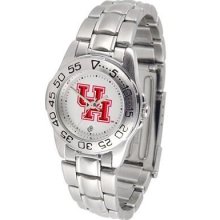 University of Houston Ladies Stainless Steel Wristwatch
