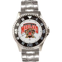 University of Maryland Terps Men's Stainless Steel Watch