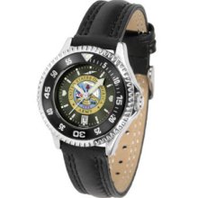 US Army Competitor Ladies AnoChrome Watch with Leather Band and Colored Bezel