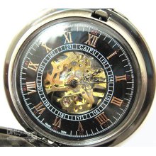 Vegan Bronze Jewelry Mechanical Mens/lady Pocket Watch Gift Freeship