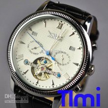 Vegan ...luxury 6 Hands Wristwatch Mens Self-winding Calendar Mechan