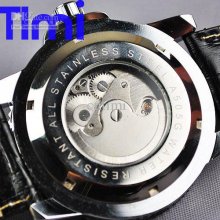 Vegan ...moon Phase Army Wristwatch Military Auto Mechanical Mens Wa