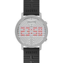 VERSUS by Versace 'Hollywood' Digital Watch, 31mm Black/ Silver