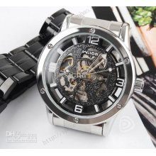 Veyron Automatic Mechanical Watches Hollow Tourbillon Korean Fashion