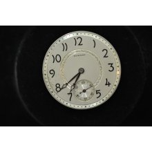 Vintage 10 Size E. Howard Open Face Pocket Watch Movement Cool Dial