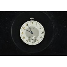 Vintage 12 Size Illinois The Marquis Autocrat Pocket Watch Movement For Repairs