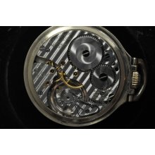 Vintage 16 Size Hamilton 21 J Pocket Watch Grade 992 B Montgomery Dial Keeps Time!