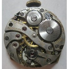 Vintage Bulova Watch Movement 15 Jewels Swiss Made Steampunk For Parts