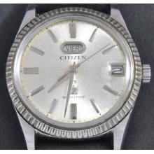 Vintage Citizen 7 Auto Day Date 25 Jewels Automatic Men's Old Watch Superking