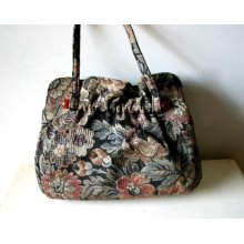 Vintage Floral Tapestry Purse