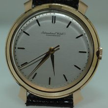 Vintage Iwc Schaffhausen 18k Rose Gold Caliber 89