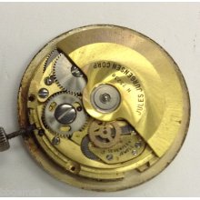Vintage Jules Jergensen 17j Automatic Watch Movement Ticking.... Parts