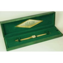 Vintage Ladies Lecoultre 14k Gold Diamond Watch