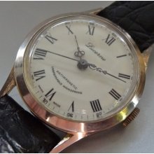 Vintage Lucerne Swiss Wrist Watch Antique Pocket Watch Style Fancy Hands