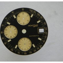 Vintage Memostart Chronograph Watch Dial Valjoux 7750