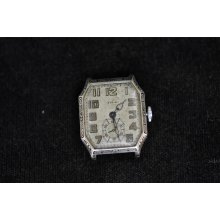 Vintage Mens Elgin Model E2 Wristwatch From 1929 For Repairs