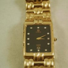 Vintage Men's Noblia 12 Diamond Quartz Watchbd/gb