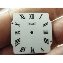 Vintage Plaget Manual Wind Mens Watch White Glazed Dial For 9p