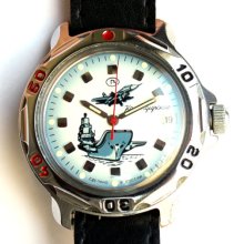 Vintage Russian Army Watch Vostok Commander Komandirskie, mens wrist watch