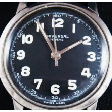 Vintage Universal Geneve Swiss Military Watch Uhren Reloj Montre Orologio C 1950