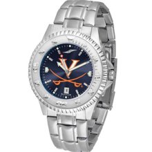 Virginia Cavaliers UVA Mens Steel Anochrome Watch