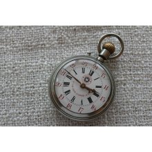 Vve Chs Leon Schmid & Cie Roskopf Swiss Pocket Watch 1870's Extremely Rare