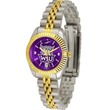 Weber State Wildcats Womens Anochrome Gold Watch