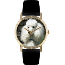 Whimsical watches wp0130059 poodle black leather and goldto - One Size
