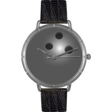 Whimsical watches wt0840013 bowling lover black leather and - One Size