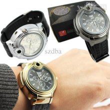 Wholesale 10pcs Fashion 45mm Mens Lighter Watch Multifunction Men's
