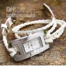 Wholesale Leather Watch Bracelet Wristwatch 12pcs/lot Shipping