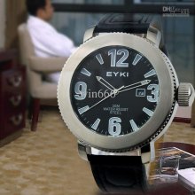 Wholesale Wrist Men Luxury Sedatc Model Leather Watch 8pc/lot Ss0039