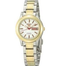 Women`s Seiko 5 Automatic 2 Tone Gold/Silver Watch