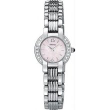 Womenandapos;s Stainless Steel Dress Watch with Diamonds