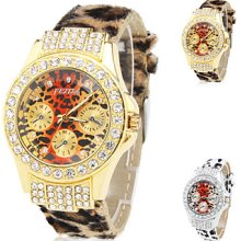 Women's Brightly PU Analog Quartz Wrist Watch (Assorted Colors)