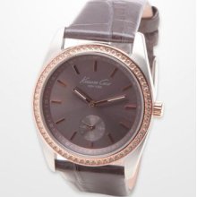 Women's Designer Kenneth Cole Black And Rose Gold Watch