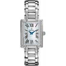 Women's Diamond Collection Stainless Steel Case and Bracelet Mother of Pearl dia