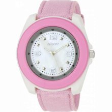 Women's Ecofriendly Light Pink Organic Cotton Strap Watch By Sprout