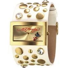 Women's ed hardy jolie swarovski crystal watch jo-pt