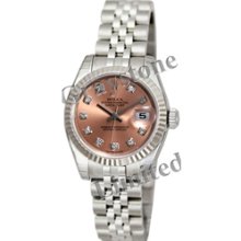 Women's Rolex Oyster Perpetual Lady-Datejust Watch - 179174_PinkDDJ