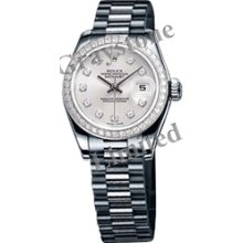 Women's Rolex Oyster Perpetual Lady-Datejust Watch - 179179_CSlvrDDCDBP