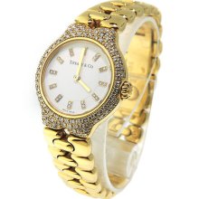 Women's Tiffany & Co. Tesoro 18k Yellow Gold & Diamonds & Quartz Watch