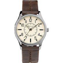 Woolrich Braided Leather Watch, BROWN
