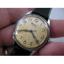 Wyler Incaflex 17j,manual Wind,round,ss Case , Mens Watch,272,lk
