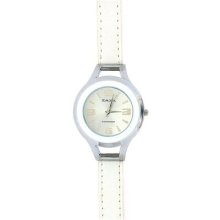 Zaza London Silver Tone Sunray Dial Dome Shaped Ladies Watch Llb853